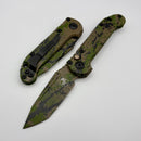 Microtech Knives LUDT Gen III Smooth Handle Green/Tan w/ Black Splatter Tanto 1136S-1ODTABKSPLS