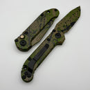 Microtech Knives LUDT Gen III Smooth Handle Green/Tan w/ Black Splatter Tanto 1136S-1ODTABKSPLS