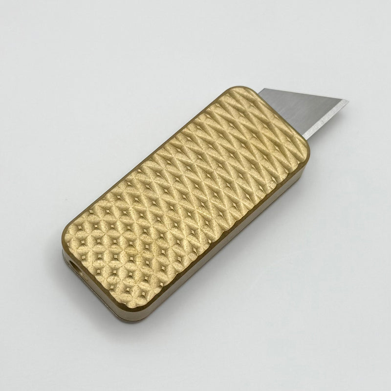 Rivery Manufacturing Zero Ti Brass Hybrid Diamond Pattern w/ Changeable Razor Blade