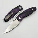 TRM Neutron 2 Concord Grape Burl G10 Contoured Handles & MagnaCut