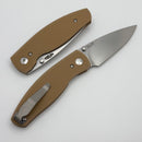 TRM Neutron 2 Coyote Brown Flat G10 Handles & MagnaCut