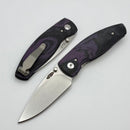 TRM Neutron 2 Concord Grape Burl G10 Contoured Lizard Skin Handles & MagnaCut