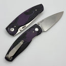 TRM Neutron 2 Concord Grape Burl G10 Contoured Lizard Skin Handles & MagnaCut