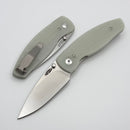 TRM Neutron 2 Jade G10 Contoured Lizard Skin Handles & MagnaCut