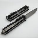 Microtech Scarab 2 Gen 3 S/E Weathered Metal Apocalyptic Standard w/ Spine Fluted Blade 1278-10APWME