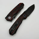 Remette RT-Rhino Red G-10 Handle w/ 14C28N Black Stonewashed Blade RNGC2