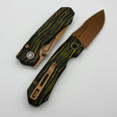 Remette RT-Rhino Yellow G-10 Handle w/ 14C28N Titanium Coated Blade RNGC9