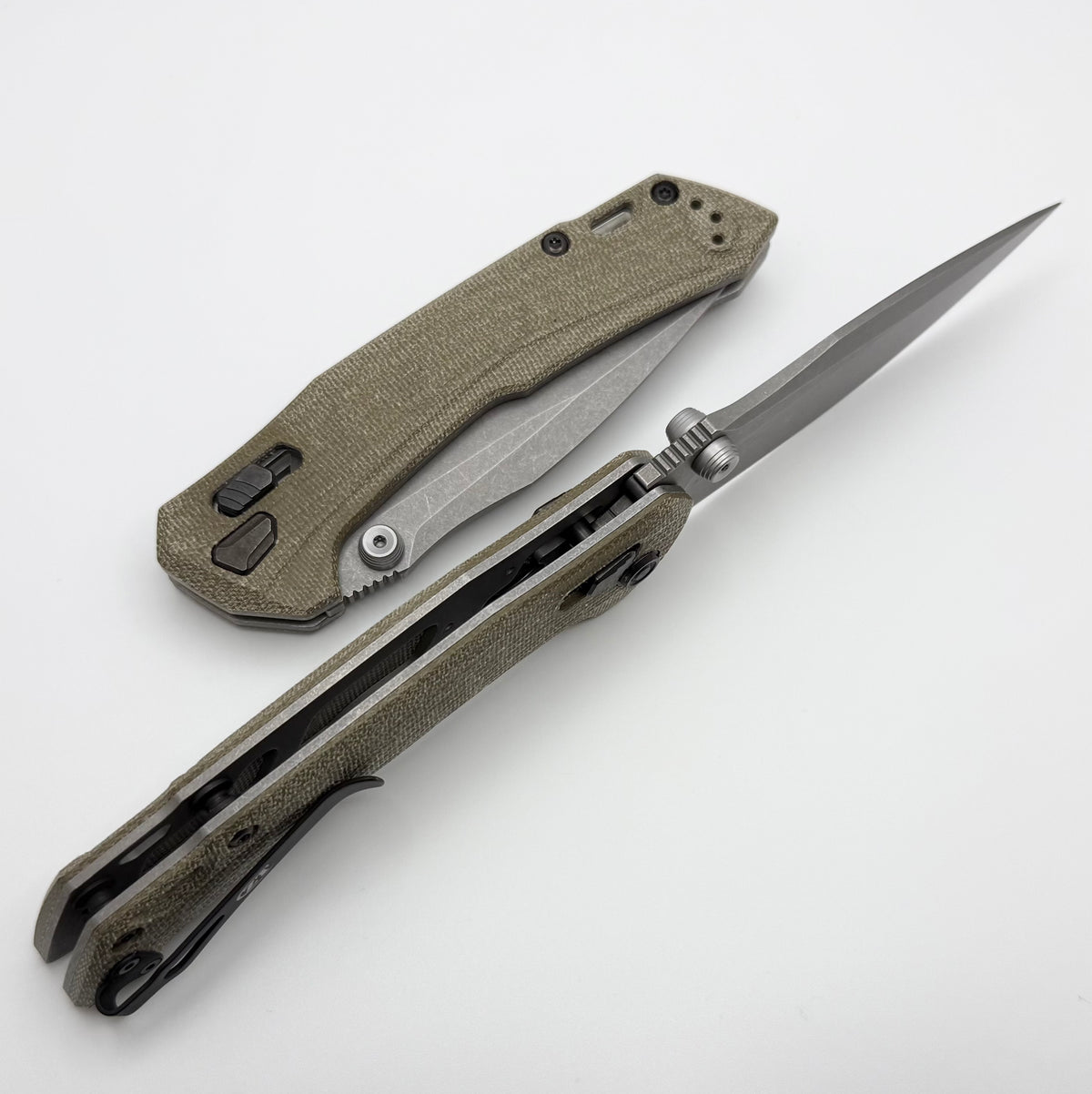 Zero Tolerance 0203 w/ Green Micarta Handles & 4” M390 Factory Series