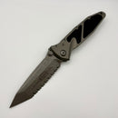 Pre-Owned Microtech Socom Elite Manual Tanto Full Serrated Apocalyptic w/ Natural Clear Handle 161-12APNC