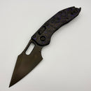 Pre-Owned Marfione Select Microtech Manual Stitch RAM LOK Purple Haze Carbon Fiber w/ DLC Accents & DLC M390MK NCB Exclusive 169RL-1DLCTMS2