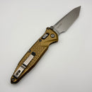 Pre-Owned Microtech Socom Ram-Lok w/ Tan Aluminum Frag Handles & T/E Stonewash M390MK 161RL-10FRTA