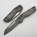 Microtech Marfione Select MSI RAM LOK Mini Slab Side Titanium Handles w/ Double Vapor Accents & Apocalyptic Part Serrated M390MK 210M-11APMS1