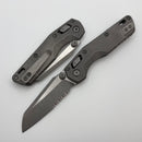 Microtech Marfione Select MSI RAM LOK Mini Fluted Titanium Handles w/ Double Vapor Accents & Apocalyptic Part Serrated M390MK 210M-11APFLMS1