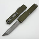 Microtech Ultratech ZBP Tanto Apocalyptic M390MK w/ OD Green Handle 1123-10APOD