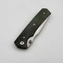 Chaves Knives Sam Tran Arison Street Black Micarta & Belt Satin Elmax Blue Label