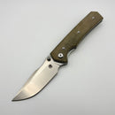 Chaves Knives Sam Tran Arison Street Green Micarta & Belt Satin Elmax Blue Label