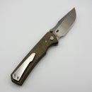 Chaves Knives Sam Tran Arison Street Green Micarta & Belt Satin Elmax Blue Label