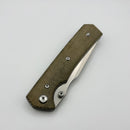 Chaves Knives Sam Tran Arison Street Green Micarta & Belt Satin Elmax Blue Label