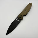 Chaves Knives Brad Blount The Phase 229 Green Micarta w/ PVD Elmax Blade Blue Label
