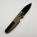 Chaves Knives Brad Blount The Phase 229 Green Micarta w/ PVD Elmax Blade Blue Label