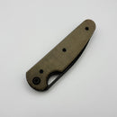 Chaves Knives Brad Blount The Phase 229 Green Micarta w/ PVD Elmax Blade Blue Label