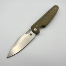 Chaves Knives Brad Blount The Phase 229 Green Micarta w/ Belt Finish Elmax Blade Blue Label