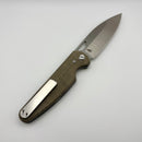 Chaves Knives Brad Blount The Phase 229 Green Micarta w/ Belt Finish Elmax Blade Blue Label