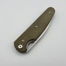 Chaves Knives Brad Blount The Phase 229 Green Micarta w/ Belt Finish Elmax Blade Blue Label