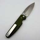 Chaves Knives Brad Blount The Phase 229 OD Green G-10 w/ Belt Finish Elmax Blade Blue Label