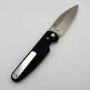 Chaves Knives Brad Blount The Phase 229 Black G-10 w/ Belt Finish Elmax Blade Blue Label