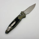 Marfione Select Microtech Socom Ram-Lok Galactic Gold Titanium Texture Inlaid Handles w/ Blue Accents & Clip Point Stonewash M390MK 160RL-10MS8