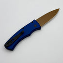 Pro-Tech Duke Dark Navy Blue Handle w/ Tan PVD MagnaCut DUKE2103-LTD Heritage