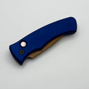 Pro-Tech Duke Dark Navy Blue Handle w/ Tan PVD MagnaCut DUKE2103-LTD Heritage
