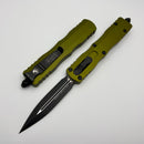 Microtech Dirac Delta OD Green Handle w/ Black D/E 227-1OD