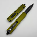 Microtech Dirac Delta OD Green Handle w/ Black D/E 227-1OD
