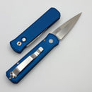 Pro-Tech Godson Dark Blue Handle w/ Satin 154-CM Blade 721-Satin Blue