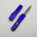 Microtech UTX-70 Gen IV w/ Purple Handle & D/E Stonewash M390MK 11474-10PU