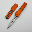 Microtech UTX-70 Gen IV w/ Orange Handle & D/E Stonewash M390MK 11474-10OR