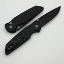 Pro-Tech TR-3 Integrity Manual Black Aluminum Relic Handles w/ DLC MagnaCut INT1106