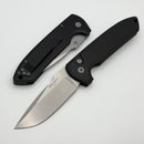 Pro-Tech Les George Rockeye Black Handle & Stonewash MagnaCut LG3101