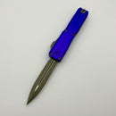 Microtech UTX-70 Gen IV w/ Purple Handle & D/E Apocalyptic M390MK 11474-10APPU