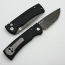 Chaves Pro-Tech Redencion 229 Auto w/ Tread Engraved Handle & Damascus