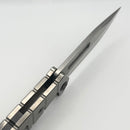 Medford USMC Fighter Flipper S45VN, Tumbled Handle, PVD Hardware (Consignment)