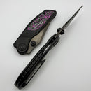 North Mountain Blade Great Hornbill Titanium w/ Glow Carbon Fiber Inlay & DLC M390 2604-GLOWCF-PK-DLC