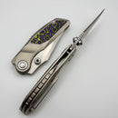 North Mountain Blade Great Hornbill Titanium w/ Purple/Green Carbon Fiber Inlay & M390 2604-PRGR