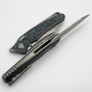 Hawk Designs Talon Artic Camo Overlay Brightwashed Titanium Handles & Brightwashed M390