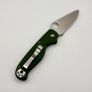 Spyderco Knives ButtonUp OD Green G-10 Handles and 8CR13MOV Blade C275GPGR