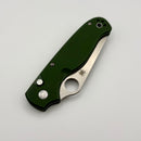 Spyderco Knives ButtonUp OD Green G-10 Handles and 8CR13MOV Blade C275GPGR