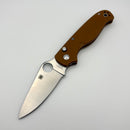 Spyderco Knives ButtonUp Brown G-10 Handles and 8CR13MOV Blade C275GPBN