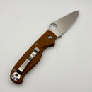 Spyderco Knives ButtonUp Brown G-10 Handles and 8CR13MOV Blade C275GPBN